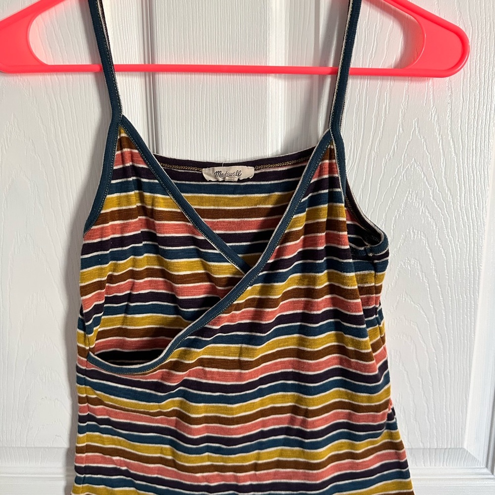 Madewell Striped Wrap Tank